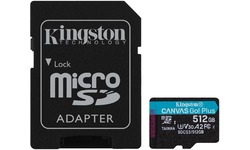 Kingston Canvas Go! Plus MicroSDXC UHS-I U3 512GB + Adapter