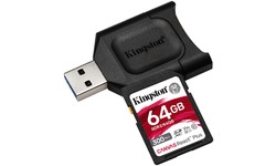 Kingston Canvas React Plus SDXC UHS-II 64GB + USB Reader