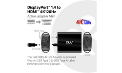 Club 3D DisplayPort 1.4 naar HDMI 2.1 (4K 120Hz) adapter