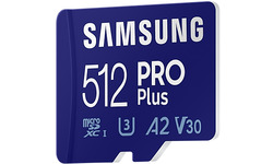 Samsung Pro Plus MicroSDXC UHS-I U3 512GB + Adapter (120MB/s)