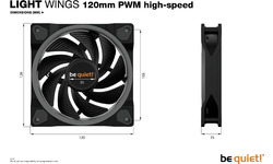 Be quiet! Light Wings PWM high-speed 120mm 3-pack Black