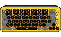Logitech POP Keys Wireless Mechanical Keyboard With Emoji KeysBlast Yellow (US)