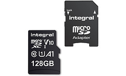 Integral High Speed MicroSDXC V10 128GB + Adapter