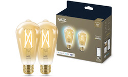 WiZ Smart Filament lamp Edison 2-pack Warm tot Koelwit Licht E27