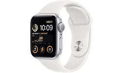 Apple Watch SE 2022 40mm Silver Sport Band White