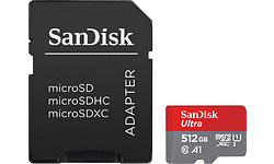 Sandisk Ultra MicroSDXC Class 10 512GB + Adapter