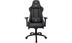 Arozzi Verona Signature Soft Fabric Gaming Chair Black / Gold Logo