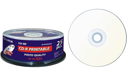 Fujifilm CD-R 52x 25pk Printable Spindle