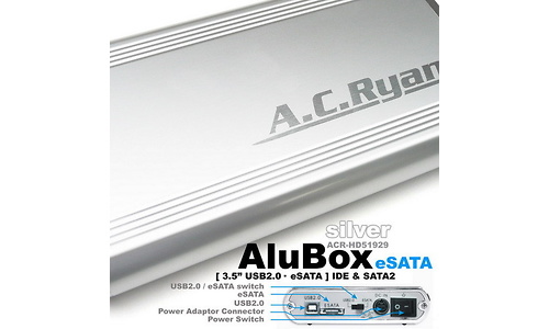 AC Ryan AluBox 3.5" eSata Silver