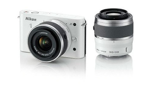 Nikon 1 J1 10-30 + 30-110 kit White