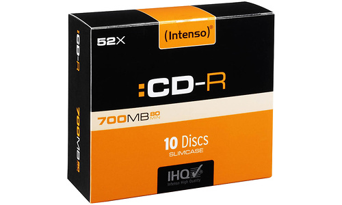 Intenso CD-R 700Mb 52x 10pk Slim Case