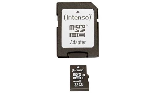 Intenso MicroSDHC UHS-I 32GB + Adapter