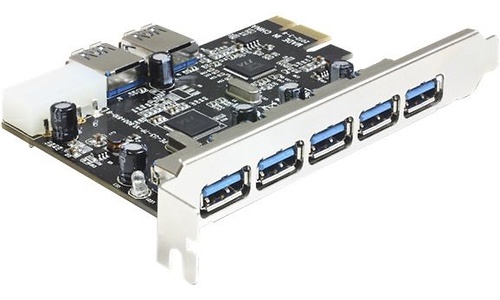 Delock 5-Port USB 3.0 PCI-e Card + 2 Internal