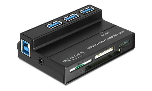 Delock USB 3.0 Card Reader All-in-1 + 3-Port USB 3.0
