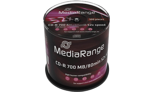MediaRange CD-R 700MB 52x 100pk Spindle