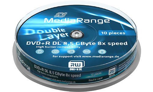 MediaRange DVD+R 8x 10pk Spindle