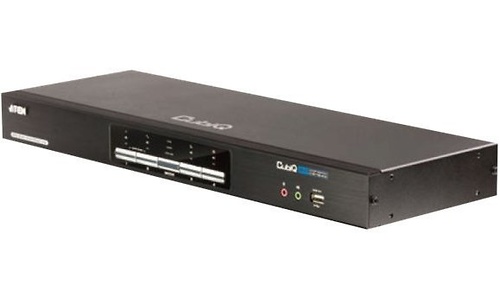 Aten 4-Port USB DVI Dual-View KVM Switch with Audio & USB 2.0 Hub (all KVM cables included)