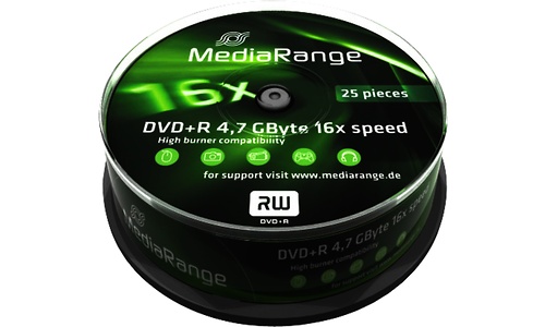 MediaRange DVD+R 16x 25pk Spindle