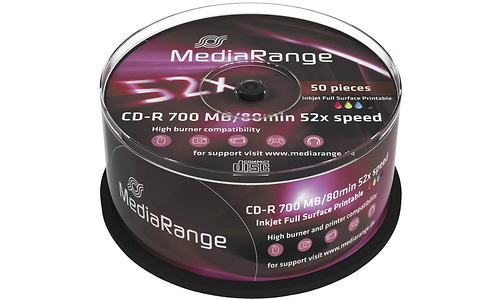 MediaRange CD-R 700MB 52x 50pk Spindle