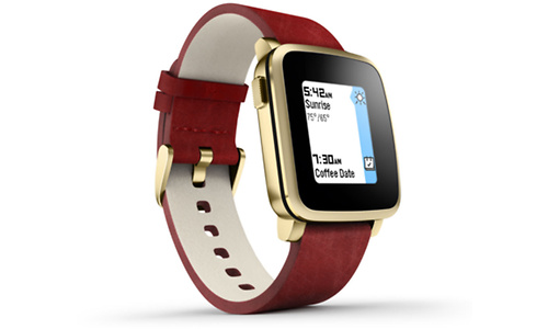 Pebble Time Steel SmartWatch Gold