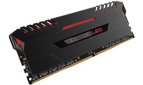 Corsair Vengeance Black/Red LED 64GB DDR4-3200 CL16 quad kit