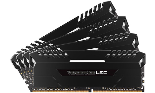 Corsair Vengeance Black White LED 32GB DDR4-3466 CL16 quad kit