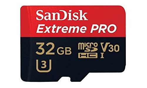 Sandisk Extreme Pro C10 V30 32GB + Adapter