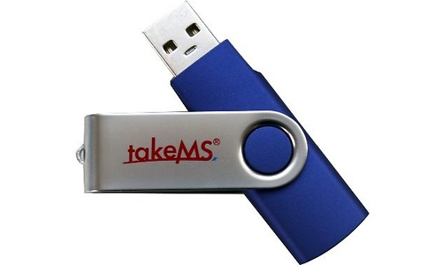 takeMS Mini Rubber 64GB Blue