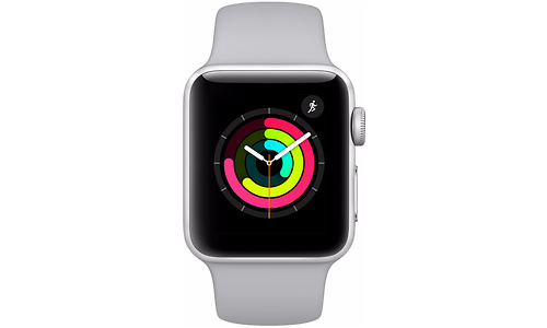 Apple Watch Series 3 38mm Silver Sport Band White