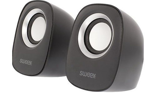 Sweex Speaker 2.0 4W Black/Silver