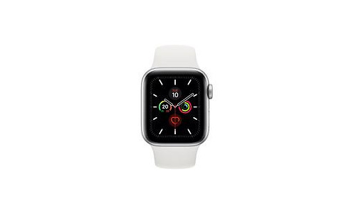 Apple Watch Series 5 40mm Silver Sport Band White