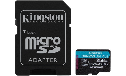 Kingston Canvas Go! Plus MicroSDXC UHS-I U3 256GB + Adapter