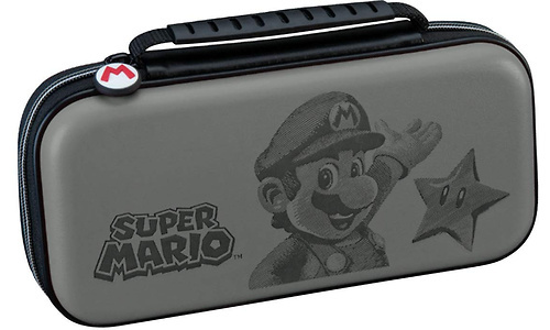 BigBen Official Licensed Super Mario Travel Case Nintendo Switch Grey
