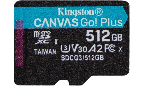 Kingston Canvas Go! Plus MicroSDXC UHS-I U3 512GB