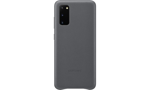 Samsung Galaxy S20 Leather Cover Grey