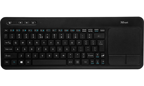 Trust Veza Wireless Touchpad Keyboard Black (US)