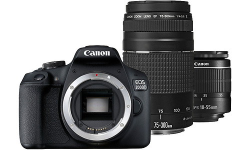 Canon Eos 2000D 18-55 + 75-300 kit (2728C051AA)