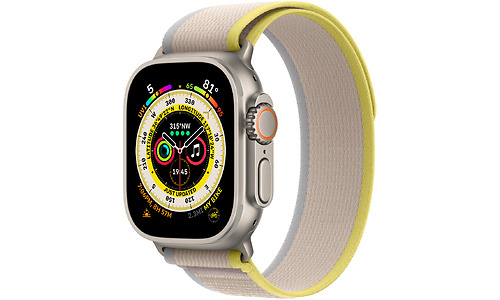 Apple Watch Ultra + Cellular 49mm Titanium Small/Medium Sport Band Green/Beige Trail