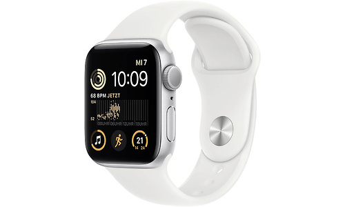 Apple Watch SE OLED 40mm Silver Sport Band White
