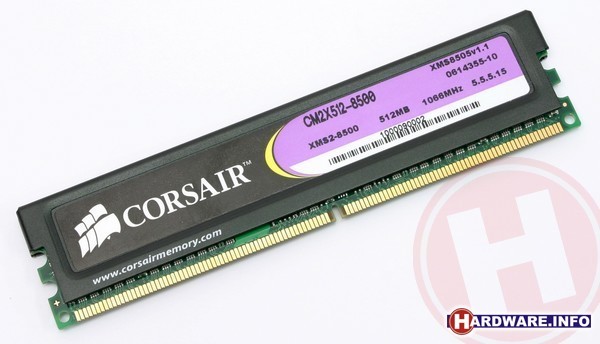 Corsair Twin2X 1GB DDR2-1066 kit