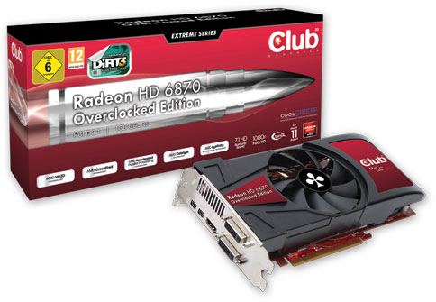 Club 3D Radeon HD 6870 Overclocked Edition 1GB