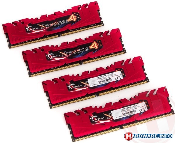 G.Skill Ripjaws IV Red 16GB DDR4-3000 CL15 quad kit